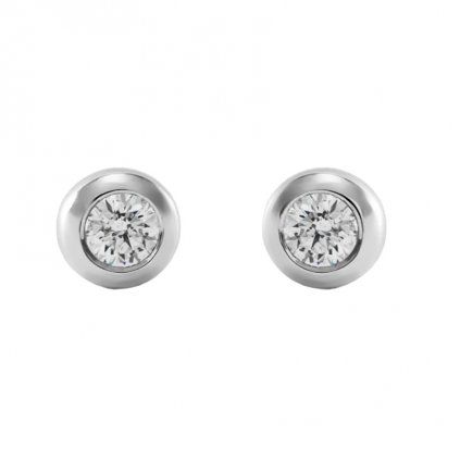 Diamantové náušnice bílé zlato 0,5ct