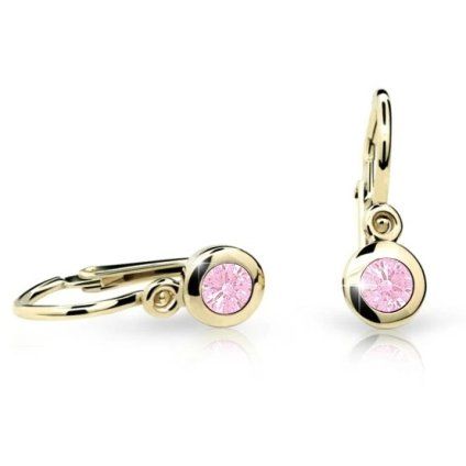 zluteho zlata s kaminkem pink zapinani brizura