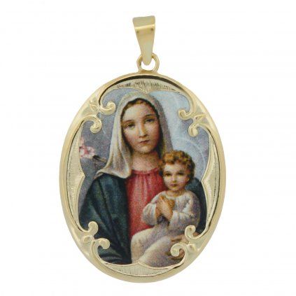 Zlatá madonka smalt 03