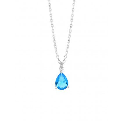 preciosa nadherny nahrdelnik s modrym kristalem azure candy 5402 67 14958554114210