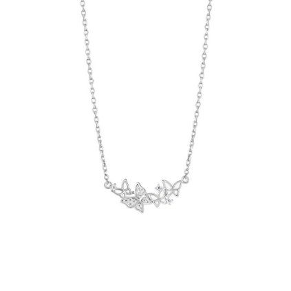 preciosa nezny stribrny nahrdelnik s motylky butterfly waltz candy 5398 00 14958531113105