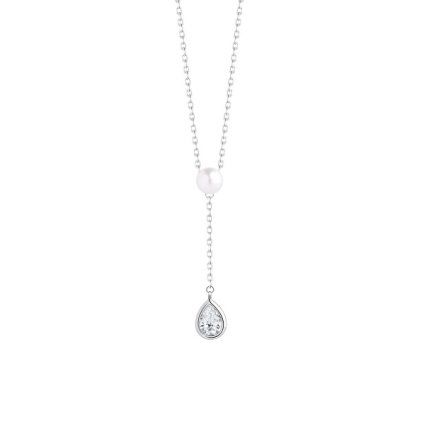 preciosa nezny stribrny nahrdelnik s pravou perlou pure pearl 5336 00 14854638141444