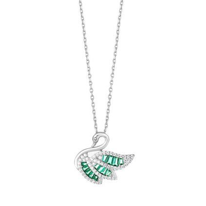preciosa stribrny nahrdelnik labut s kubickymi zirkony sparkling swan glamour 5416 66 14975794082432