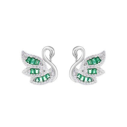 preciosa trpytive stribrne nausnice labut sparkling swan glamour 5417 66 14975805083732