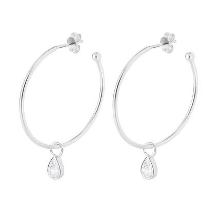 preciosa nadcasove stribrne nausnice kruhy hoop vibes glamour 5425 00 14975842095135