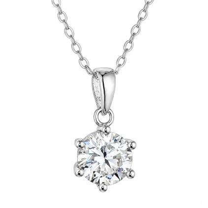 Elegantní přívěsek s diamantovým třpytem