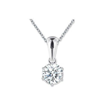 Zlatý přívěsek s laboratorním dia 0,58ct