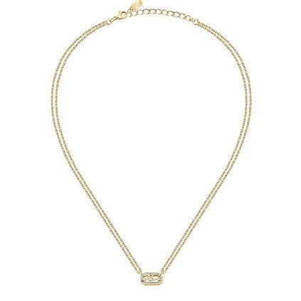 karl lagerfeld dvojity pozlaceny nahrdelnik pro zeny crystals klayc12 15028996063202