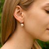 Perlové náušnice bílé zlato 8,5mm