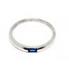 Zlatý prsten z bílého zlata s modrým kamenem Lisa