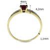 Prsten s rubínem s diamanty 0.37ct