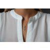 Diamantový křížek 0,05ct bílé zlato