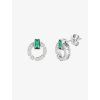 7351 5 stribrne nausnice sublime s kubickou zirkonii preciosa emerald