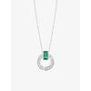 7348 stribrny nahrdelnik sublime s kubickou zirkonii preciosa emerald
