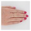 Diamantový prsten z růžového zlata 0,18ct