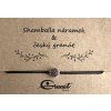 Český granát stříbrný náramek Shamballa 003