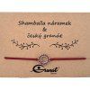 Český granát stříbrný náramek Shamballa 002