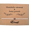 Český granát stříbrný náramek Shamballa 004