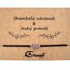 Český granát stříbrný náramek Shamballa 005