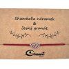 Český granát stříbrný náramek Shamballa 005