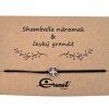 Český granát stříbrný náramek Shamballa 006