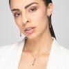 pozlaceny ocelovy nahrdelnik straight s ceskym kristalem preciosa 7391y00 228924416121318