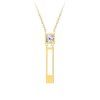 preciosa pozlaceny ocelovy nahrdelnik straight s ceskym kristalem preciosa 7391y00 14788870121317