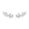 preciosa podelne stribrne nausnice s motylky butterfly waltz candy 5399 00 14958535113342