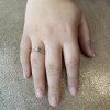 Prsten z bílého zlata s diamantem 0,16ct
