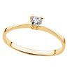 Zlatý prsten s diamantem 0,12ct