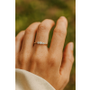 Zlatý prsten 3 diamanty 0,18ct 2
