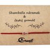 Český granát stříbrný náramek Shamballa 009