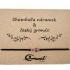 Český granát stříbrný náramek Shamballa 009