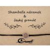 Český granát stříbrný náramek Shamballa 012