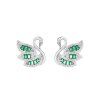 preciosa trpytive stribrne nausnice labut sparkling swan glamour 5417 66 14975805083732