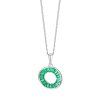 preciosa stribrny nahrdelnik se zelenymi zirkony twist glamour 5418 66 retizek privesek 14975824084958