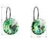 Stříbrné náušnice visací s krystaly Swarovski více barev
