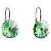 Stříbrné náušnice visací s krystaly Swarovski více barev