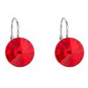 25706 4 25706 stribrne nausnice visaci s krystaly swarovski cervene kulate 31106 3