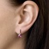 Stříbrné náušnice s krystaly Swarovski různé barvy