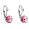 Stříbrné náušnice s krystaly Swarovski různé barvy