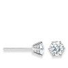 Zlaté náušnice s laboratorními diamanty 1,06ct