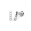 Zlaté náušnice mini se zirkony