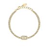 karl lagerfeld dvojity pozlaceny naramek pro zeny crystals klayc32 15028998064026