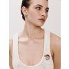 pozlacene nausnice s kristalem preciosa camelea bloom pop 2638y46 259281647072229
