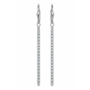 Elegante diamantové řetízkové náušnice