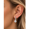 Elegant diamond drop earrings diptych