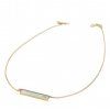 Ocelový náhrdelník Storm Silica Necklace Gold Ice